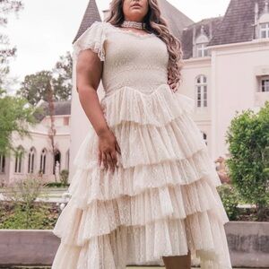 Mia Dress Champagne NWOT by JessaKae 1X - SOLD OUT ONLINE - Retails around $220